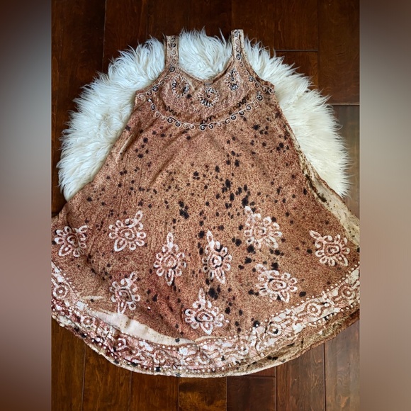 Vintage Dresses & Skirts - Shoreline 90’s Vintage Boho Tank Maxi Dress, Size XL